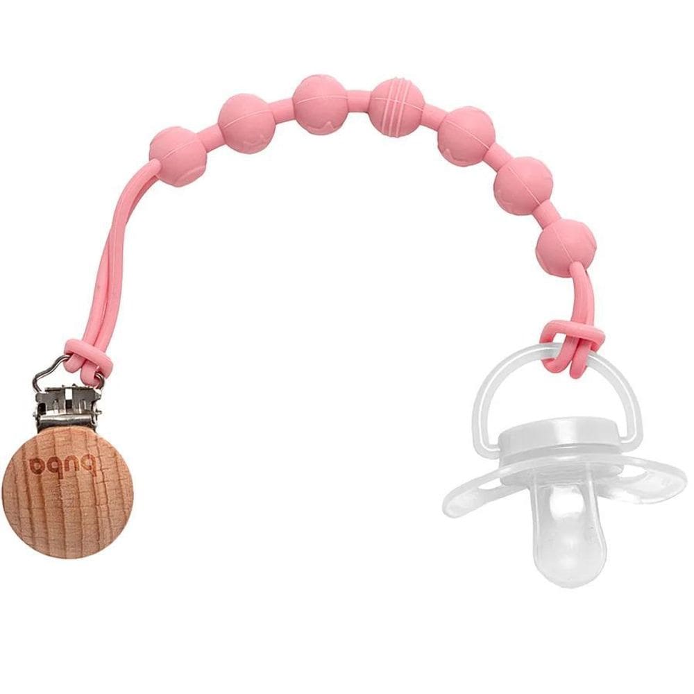 Prendedor De Chupeta Silicone Rosa - Buba