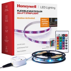 Luz de faixa LED Honeywell 5m com mudança de cor RGB com controle remoto