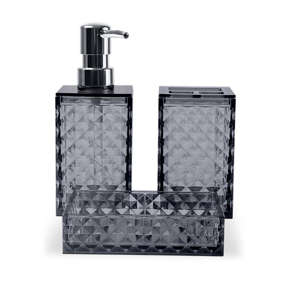 Conjunto Banho 3 Peças Fumê Classic Brinox