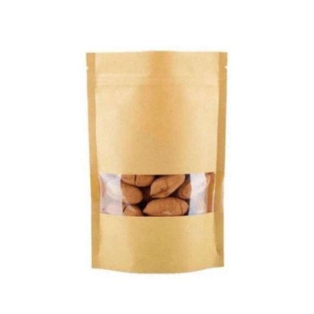 Kit 50 Sacos Stand up Pouch 12x20cm - Visor+Fecho