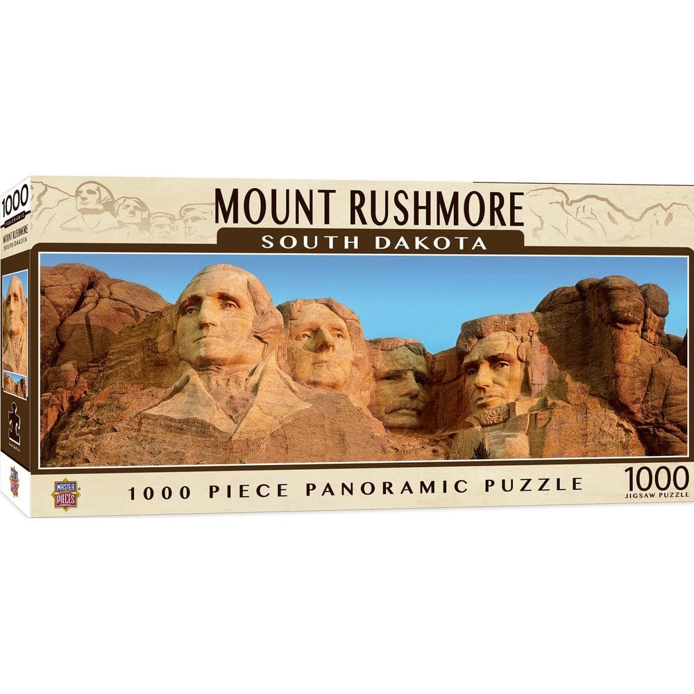 Obras-primas do quebra-cabeça Mount Rushmore Panoramic 1000 unidades
