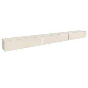 Nicho Suspenso Aspen 217cm com 3 Portas EDN Cor Off White