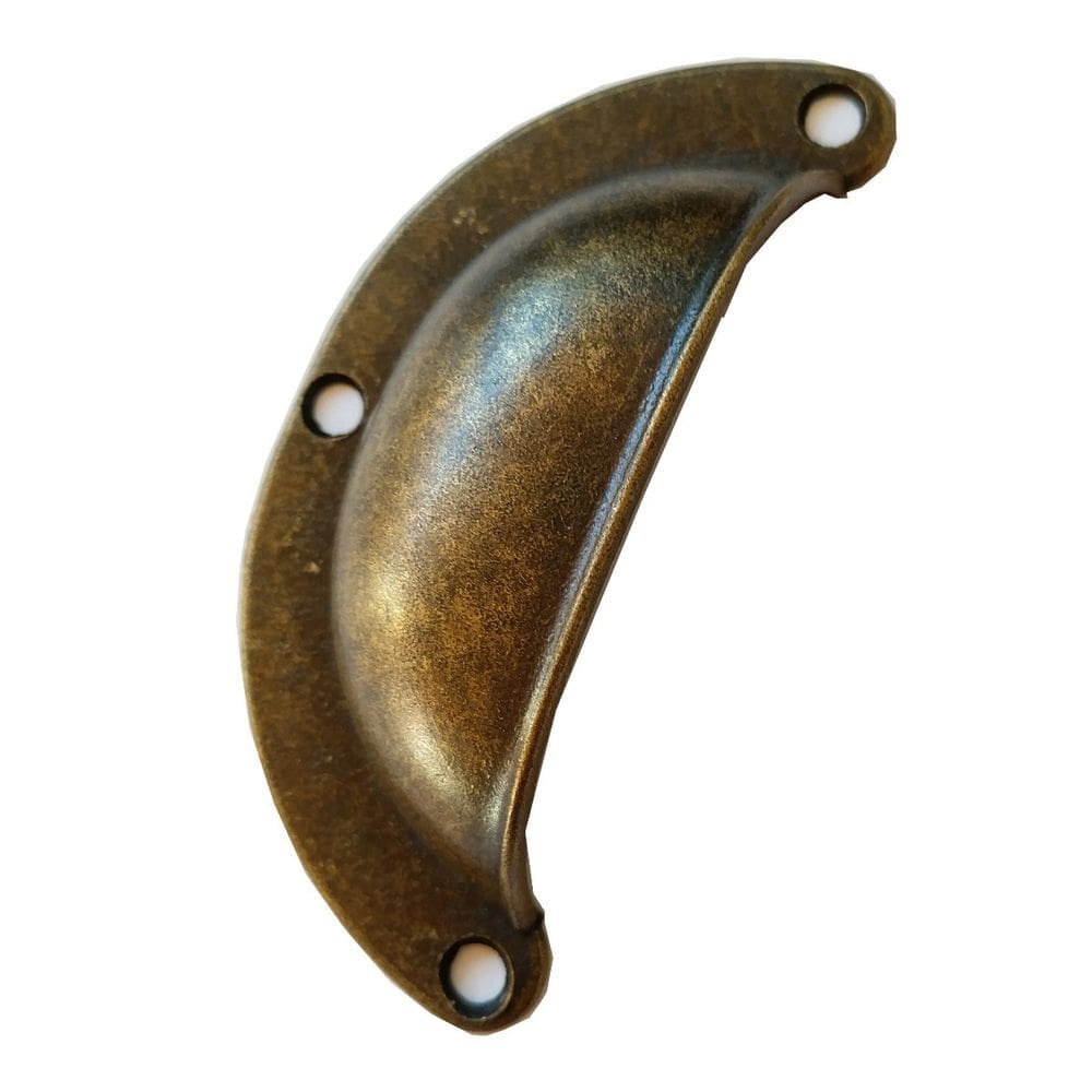 Puxador Concha para moveis cor  ouro velho   com 10 unidade