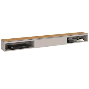 Nicho Suspenso Universal 135 com 1 Gaveta EDN Cor Off White Cedro