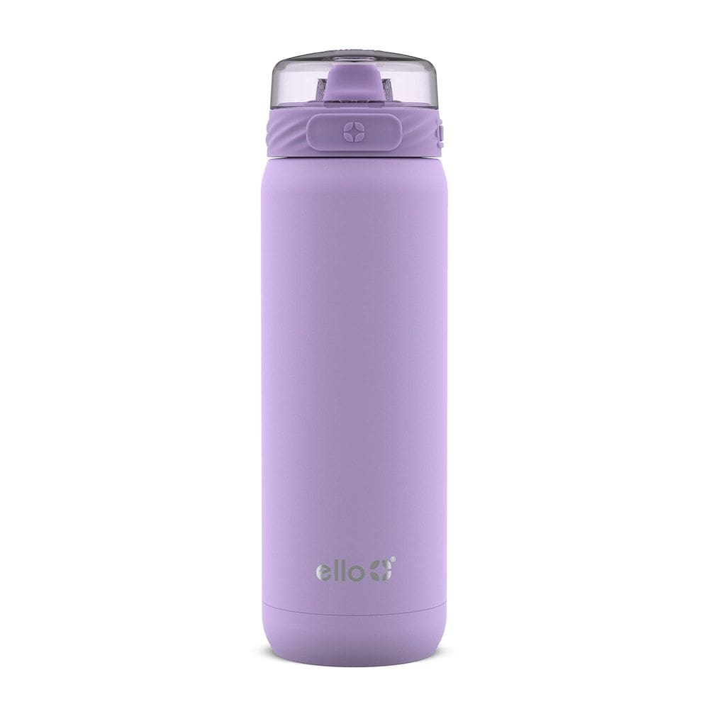 Garrafa de água Ello Cooper 650ml de aço inoxidável lilás