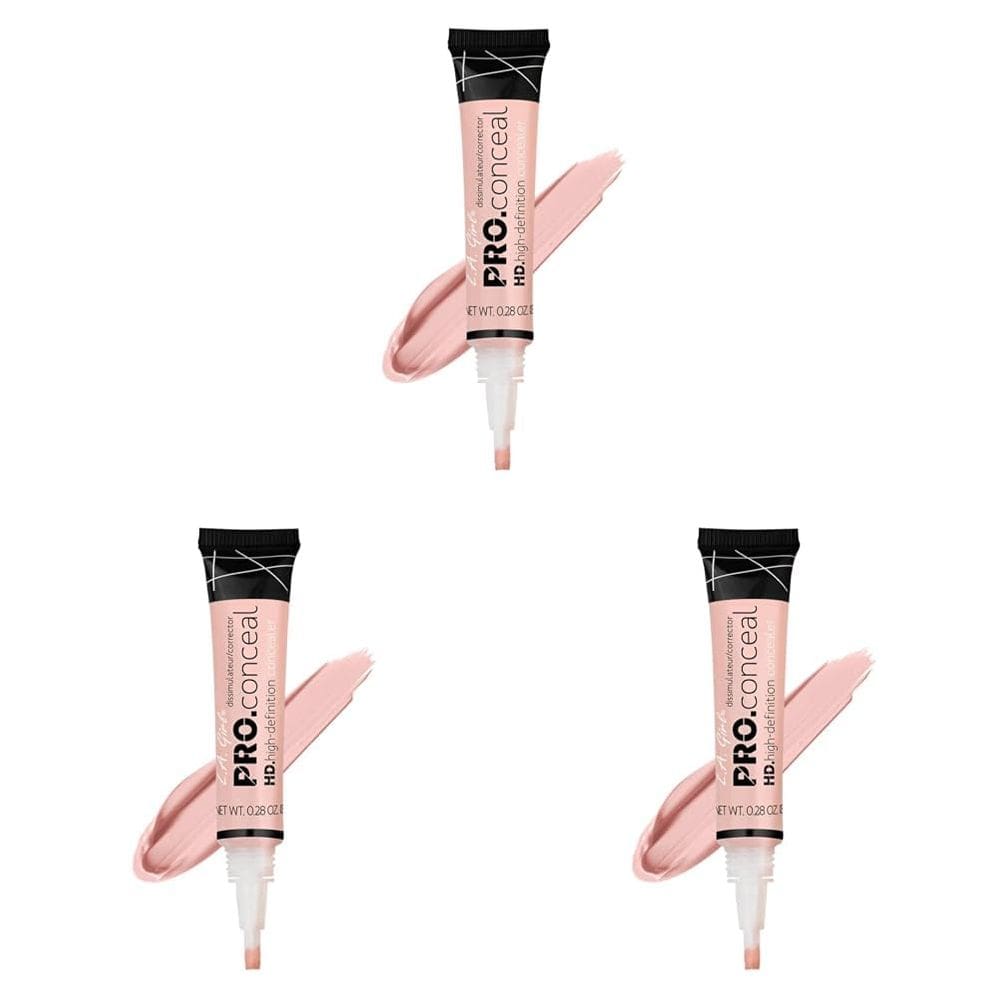 Corretivo L.A. Girl Hd Pro Cool Pink Corrector 8 mL (pacote com 3)