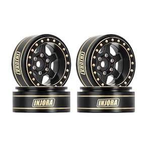 Rodas de roda INJORA 1.0 Plus Brass Beadlock para 1/24 1/18 RC Crawler