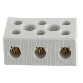 Kit 12 Conectores Porcelana Trip 16Mm2 Ceramica Normal 30A