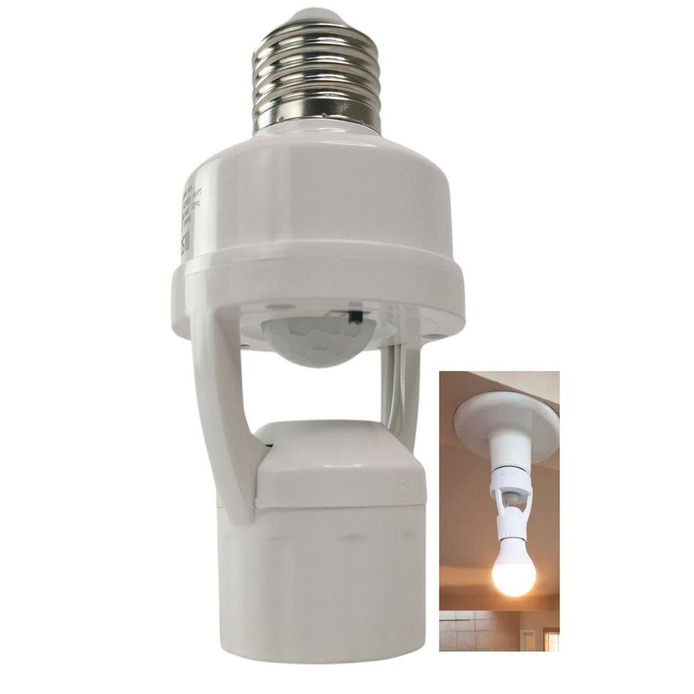 Soquete Sensor de Presença para Lampada Movimento 360 Graus E27 Fotocelula Iluminaçao Automatico