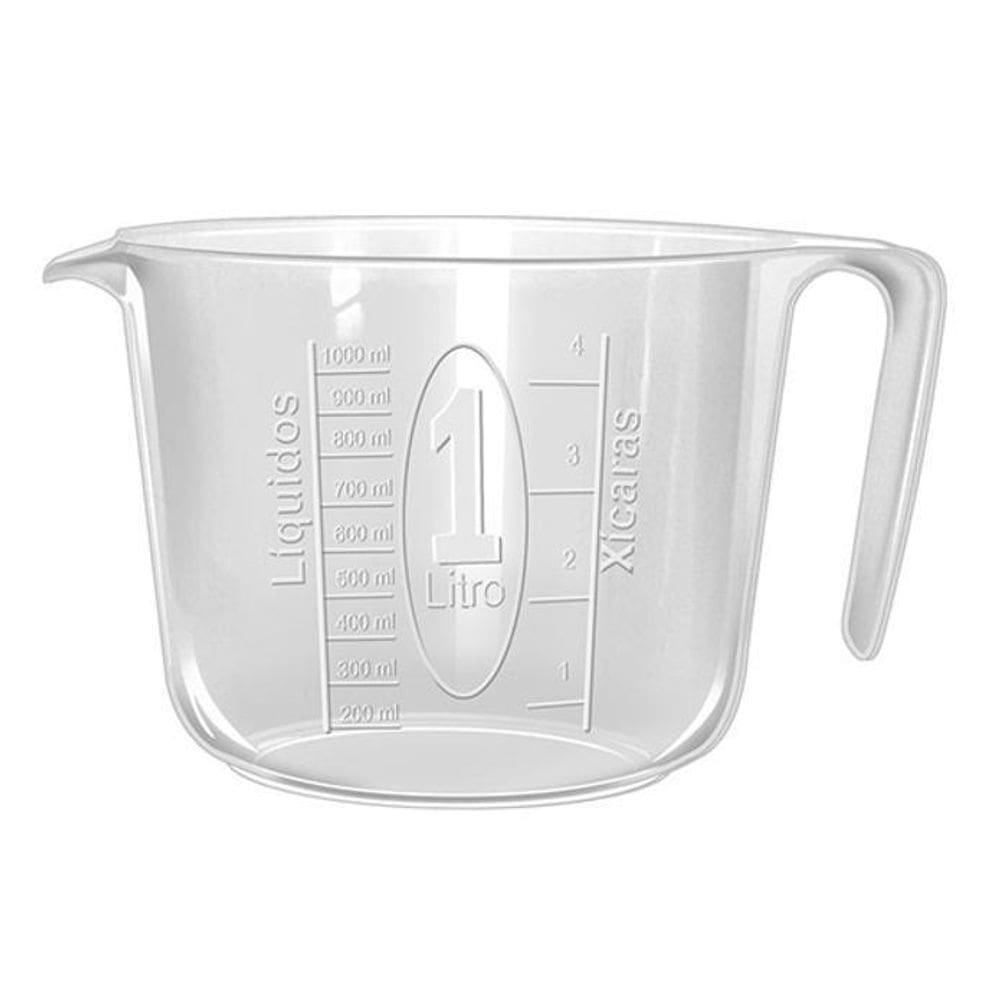 Jarra Graduada 1 L Em Alto Relevo Cozinha Bar Confeiteiros