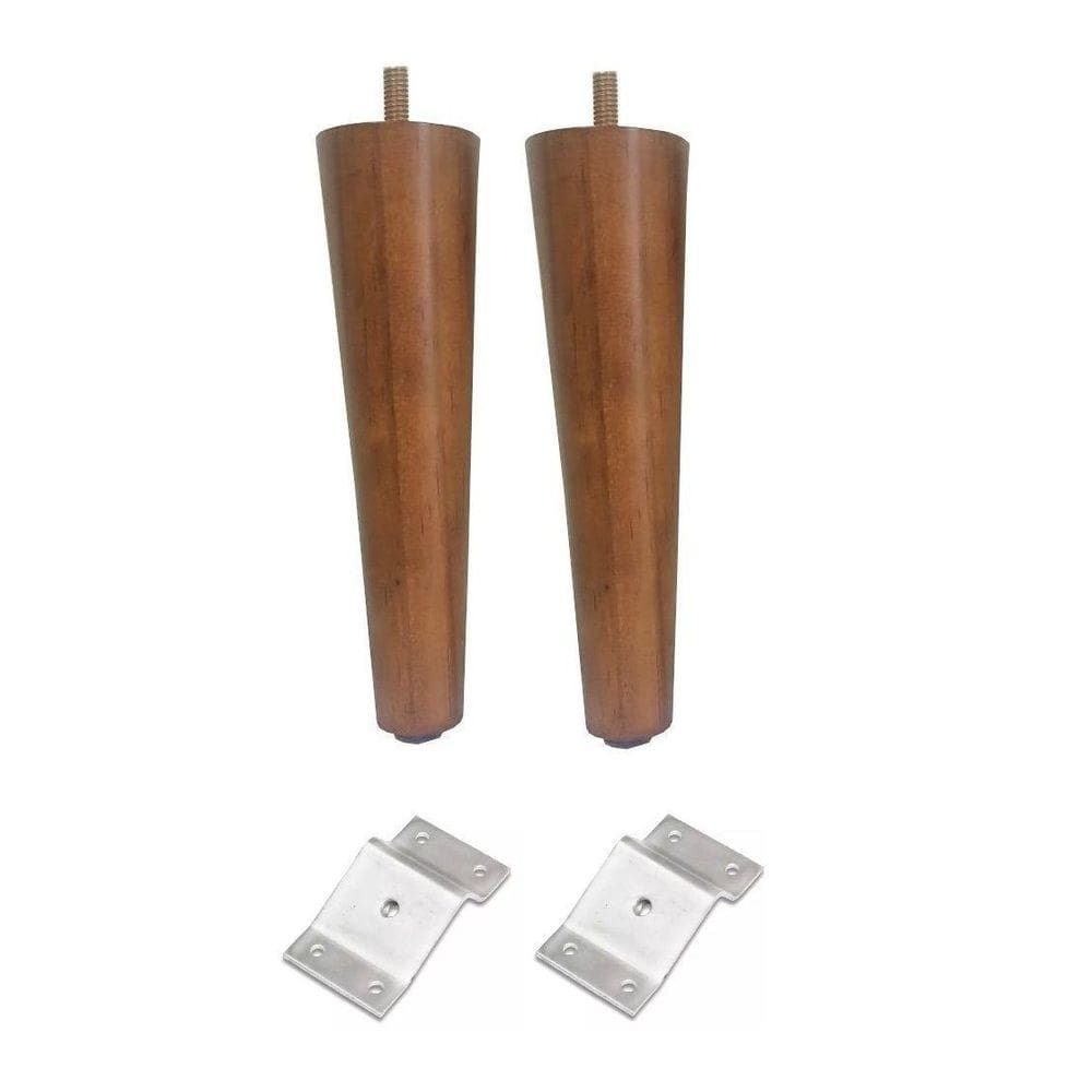Pé Palito Jthome 10cm Amendoa 2 Uni + Chapa Inclinada 2 Uni