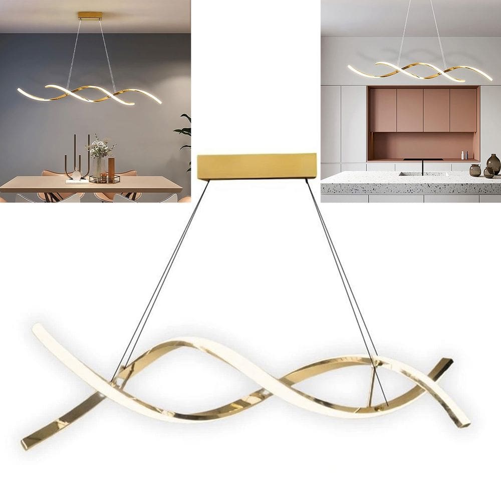 Lustre Luminaria Pendente Molecular 3 Em 1 DNA Espiral 36W Iluminaçao Moderna