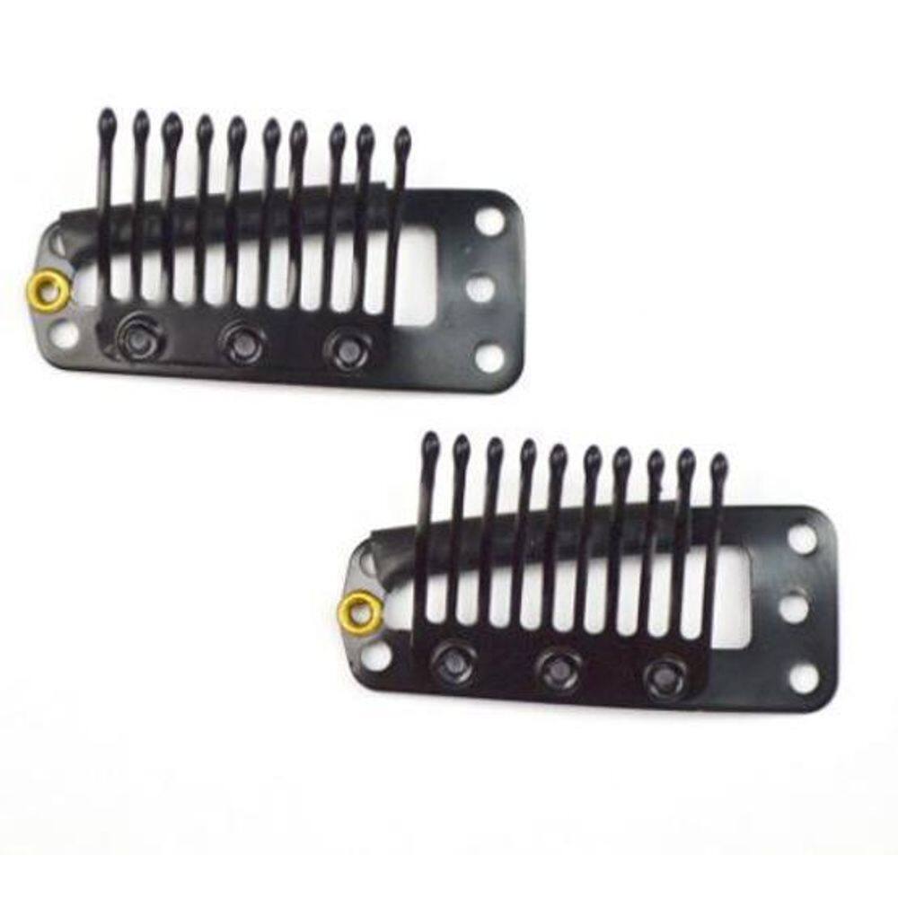 Presilha Tic Tac Para Perucas E Apliques 10Un Preto