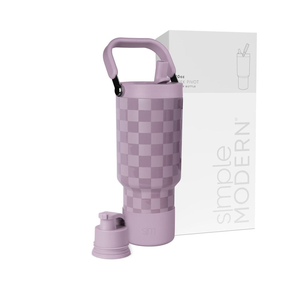 Garrafa de água Simple Modern Trek Pivot 900 ml com alça