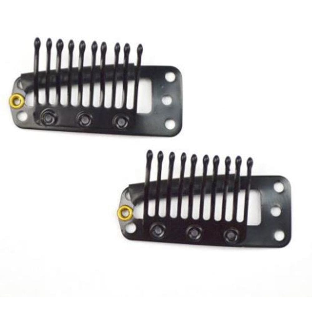 Presilha Tic Tac Para Perucas E Apliques 10Un Preto