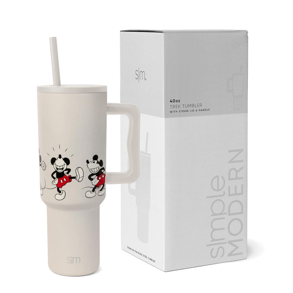 Copo Simple Modern Disney Trek de 1,2 L com alça e canudo