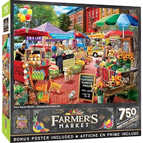 Quebra-cabeças, obras-primas, Town Square Booths, 750 peças