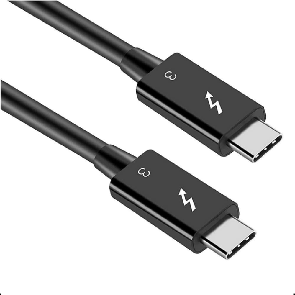 Cabo Thunderbolt 3 ativo 100W 40 GBPS USB-C 80 centímetros