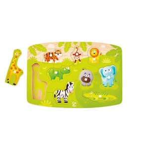 Peg Puzzle Hape Jungle para bebês de 10 meses ou mais
