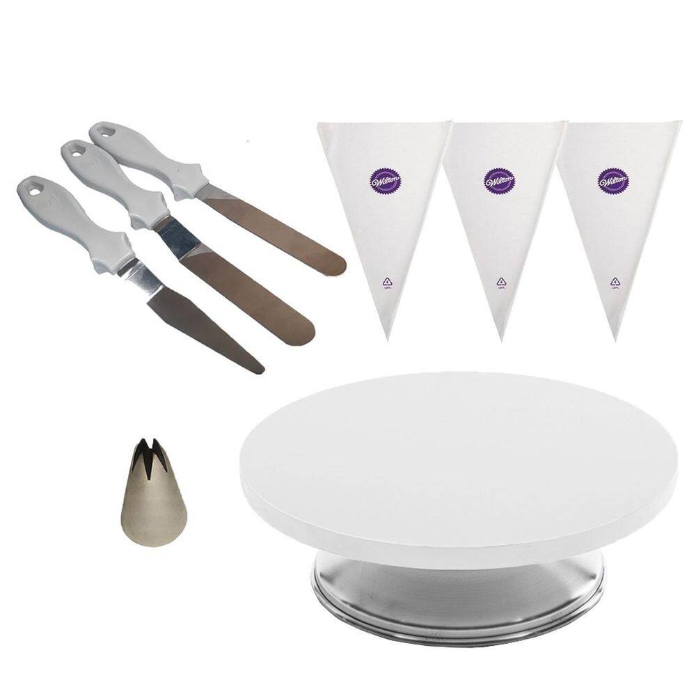 Kit Bailarina Branco Bico 1M Sacos Wilton Espátulas