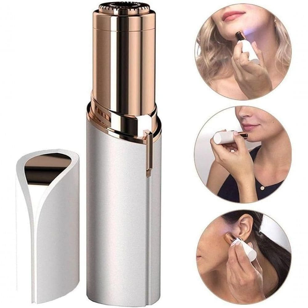 Depilador Batom Aparador Facial Pelos Portatil Sem Dor