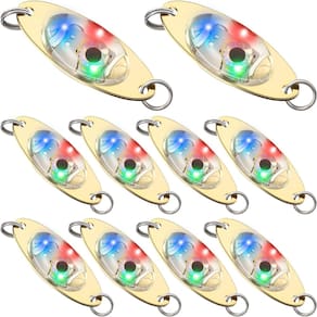 Iscas de pesca LED Skylety Flasher Bait Deep Drop (10 unidades)