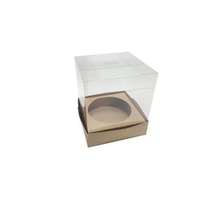 Caixa Para Panetone 250G Kraft Kit 20Und