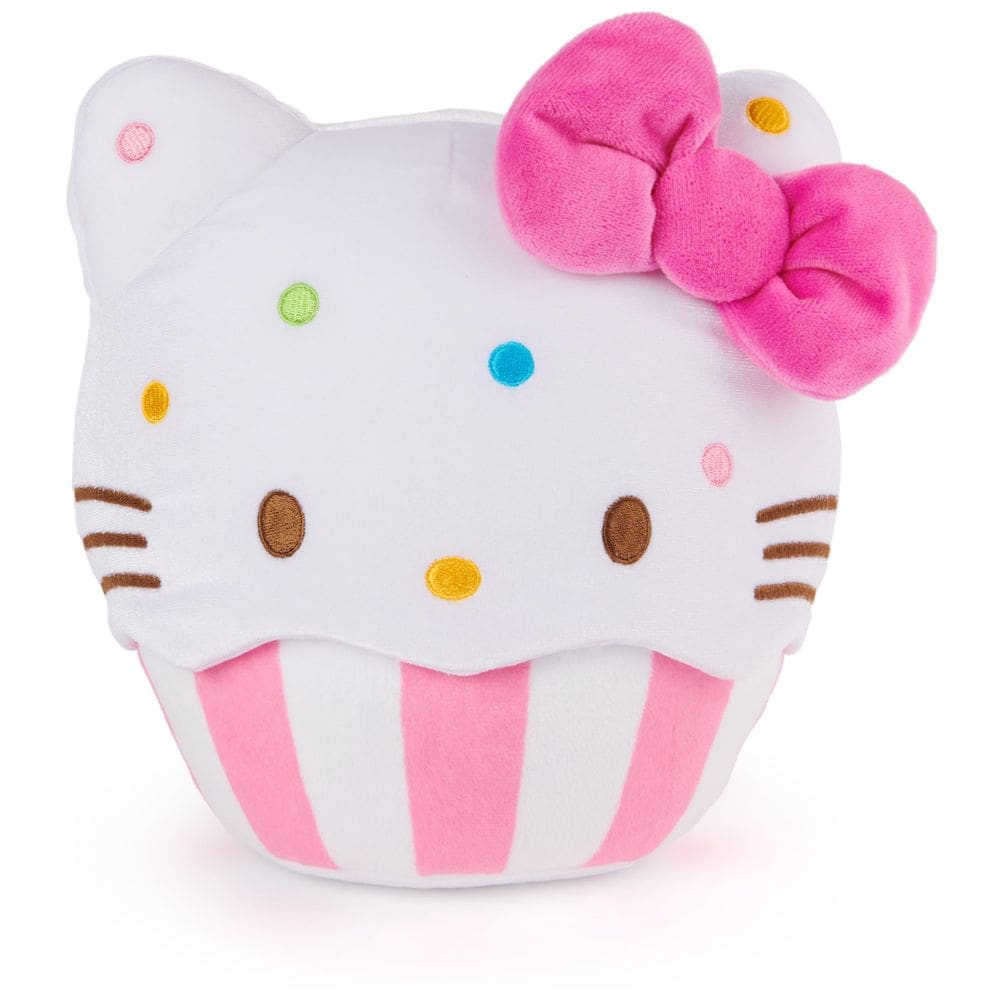 Brinquedo de pelúcia GUND Sanrio Hello Kitty Cupcake 20 cm rosa/branco