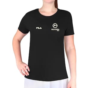 Camiseta Fila Comfort Premium Rio Open 25 Preta