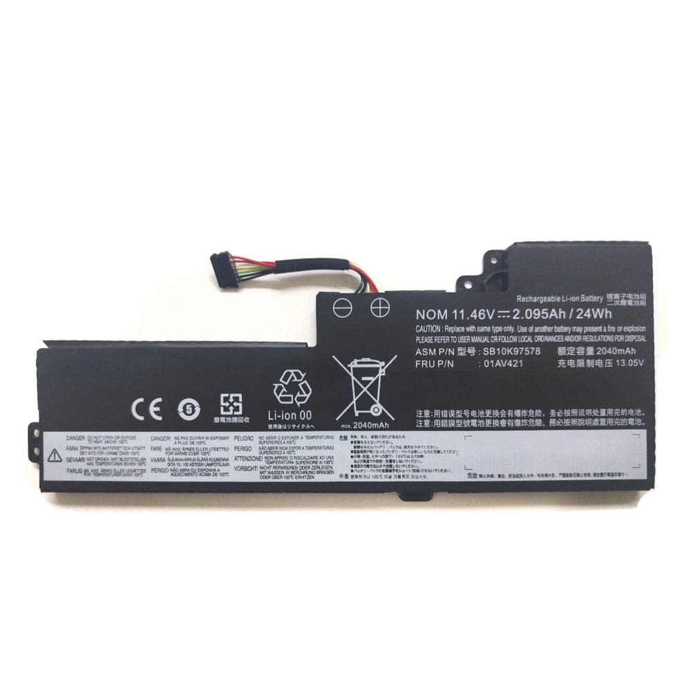Bateria compativel para Notebook Lenovo Thinkpad T480 Sb10k97578 24wh 01av421