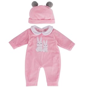 Roupas de boneca Reborn Babeside com padrão de coelho de 43 a 56 cm