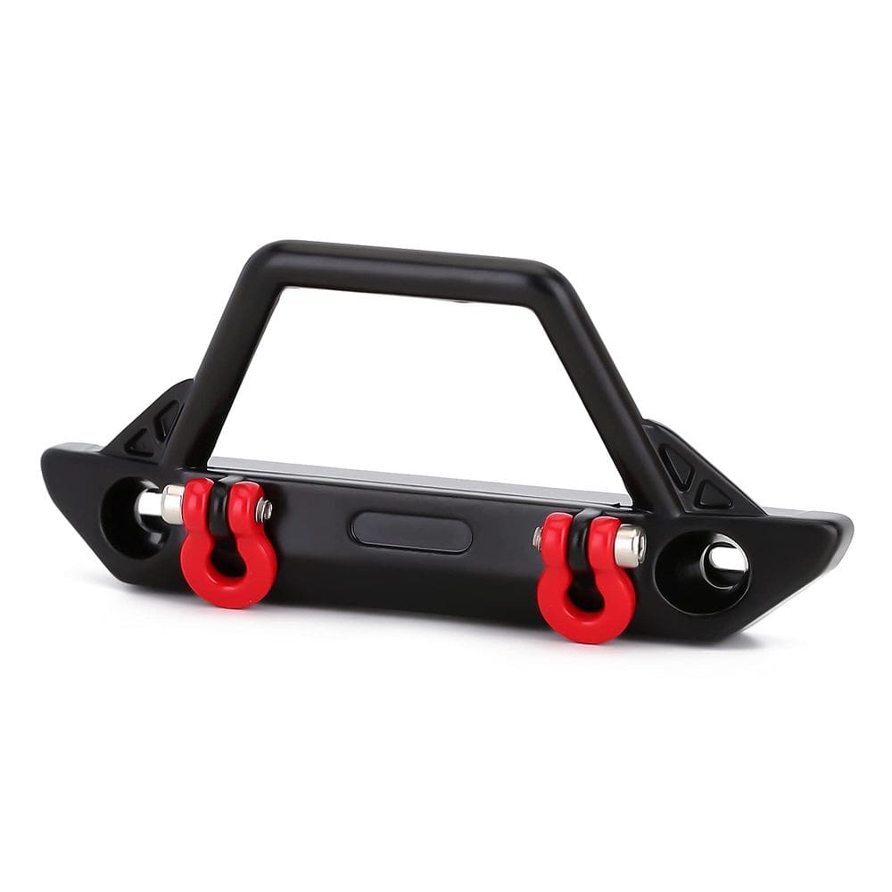 Pára-choque dianteiro RC INJORA Metal com luzes para SCX24 Wrangler