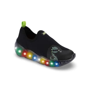 Tênis Infantil de Luz Menino Bibi Roller Celebration 3.0 Preto Citrus de Dino