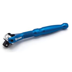 Ratchet Titan 11316 Unidade de 1/4" x cabeça giratória de 4" de 90 dentes