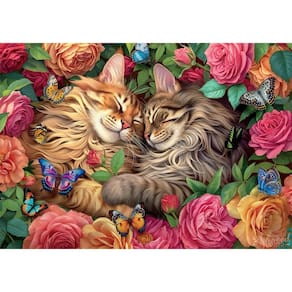 Quebra-cabeça Buffalo Games Brigid Ashwood Cats in Love 500 unidades
