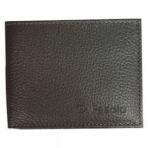 Carteira Masculina Couro Pequena Fasolo H007 Marrom
