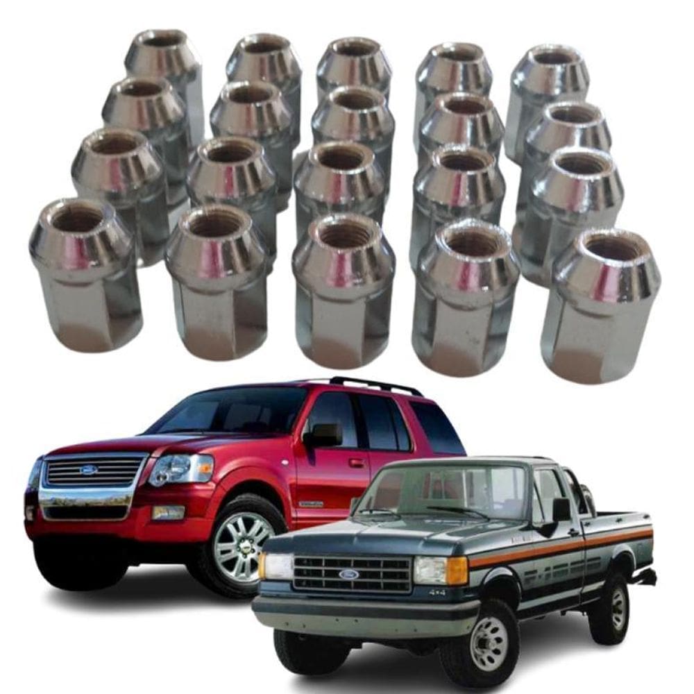 Jogo Porca De Roda Pick-Up F1000 Explorer 1/2 20 Fios 20Uni
