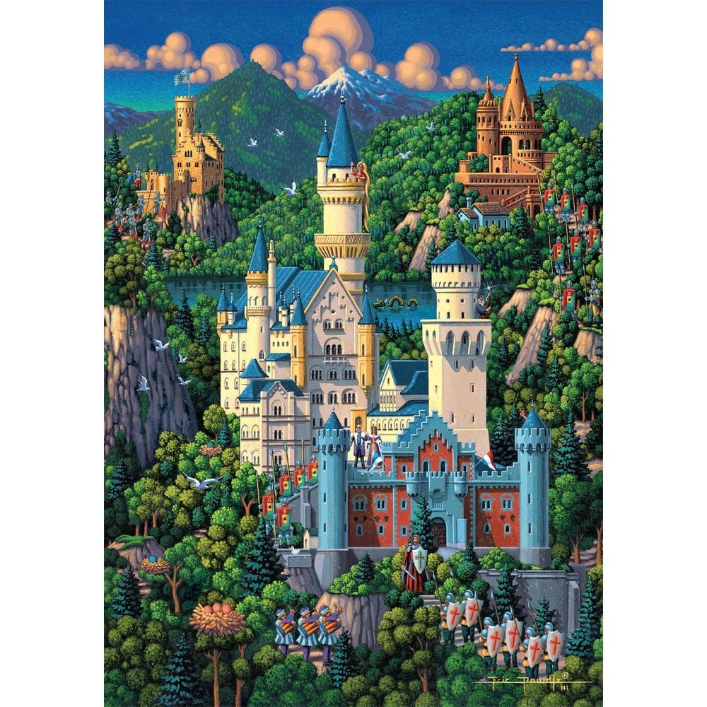 Quebra-cabeça Buffalo Games Dowdle Neuschwanstein Castle 300 unidades