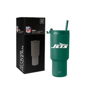Copo Simple Modern NFL New York Jets 900 ml em aço inoxidável