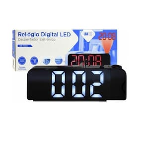 Relógio Digital Despertador Mesa Com Projetor Zb-4005 Luatek