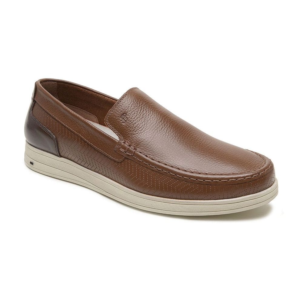 Sapato Mocassim Couro Masculino Casual Anti Impacto 90250