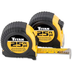 Fita métrica Titan 10901 de leitura rápida de 7,6 m com alças de almofada (2)