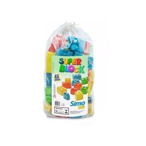 Blocos Super Block 45 Peças Grandes - Simo Toys