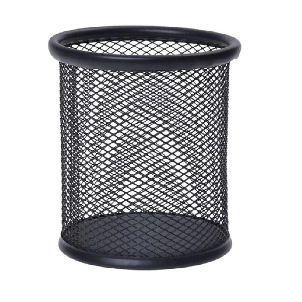 Porta Caneta, Porta Lápis, Kit Com 4 Unds, Redondo Preto