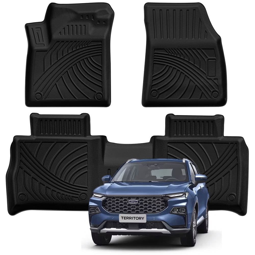 Tapete automotivo bandeja de borracha para FORD TERRYTORY Conjunto 3 peças Ekap