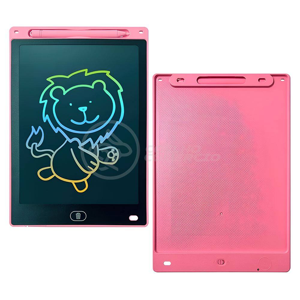 Tablet Lousa Mágica de 10" Pintura Colorida Anotações sem Papel Desenhos Criativos - Cor Rosa