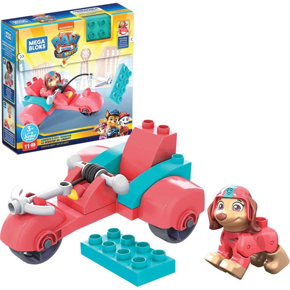 Conjunto de construção MEGA PAW Patrol Bloks Liberty`s City Scooter Toy