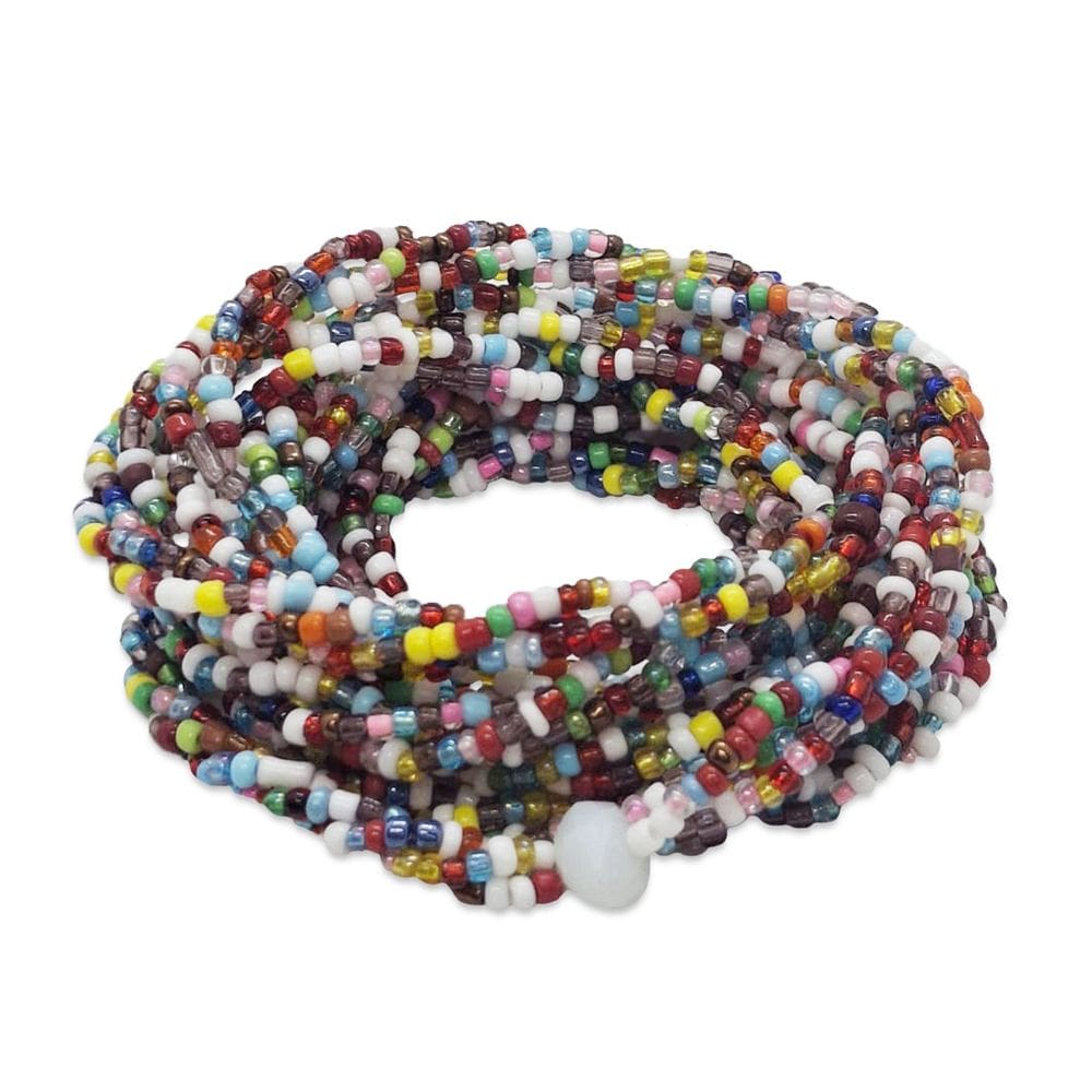 Guia Cigana Colorida 3 Fios Trançado Cigano 60cm Umbanda