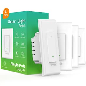 Smart Switch Home Smart Wi-Fi Light Alexa/Google, pacote com 4