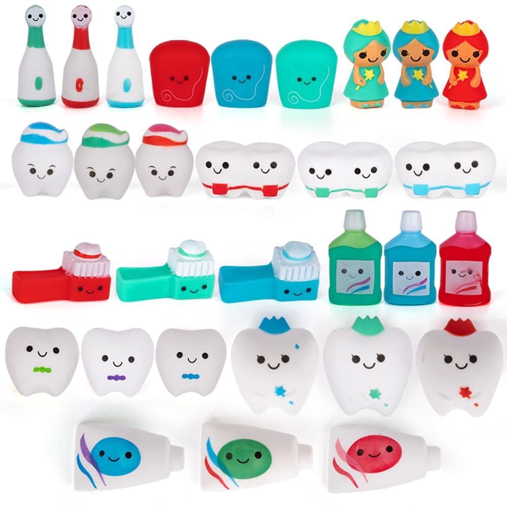 Conjunto de 25 Dental Character Toys ArtCreativity para crianças